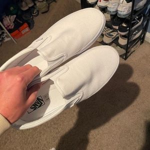men’s white slip on vans